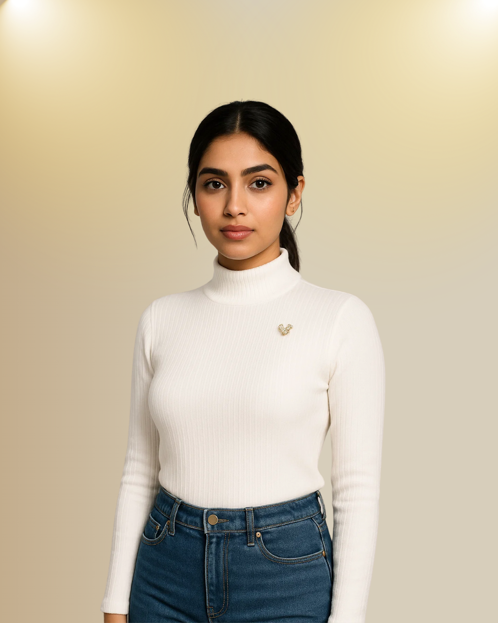 Mickey Mouse Mock Neck Sweater