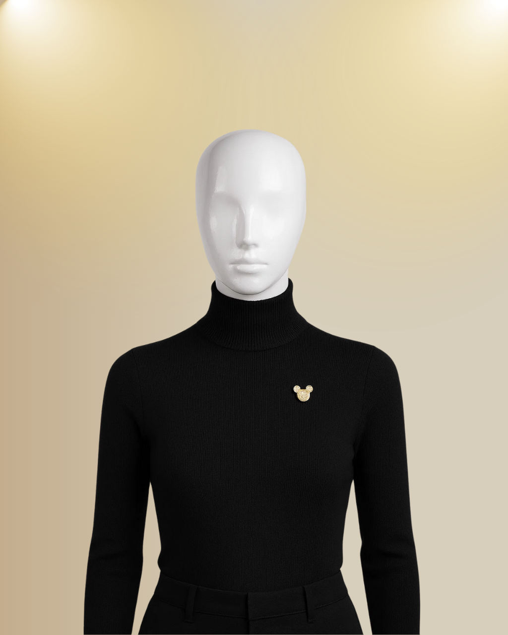 Mickey Mouse Mock Neck Sweater