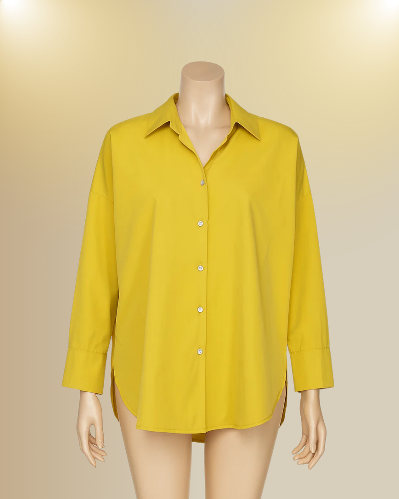 Down Shoulder Baggy Shirt