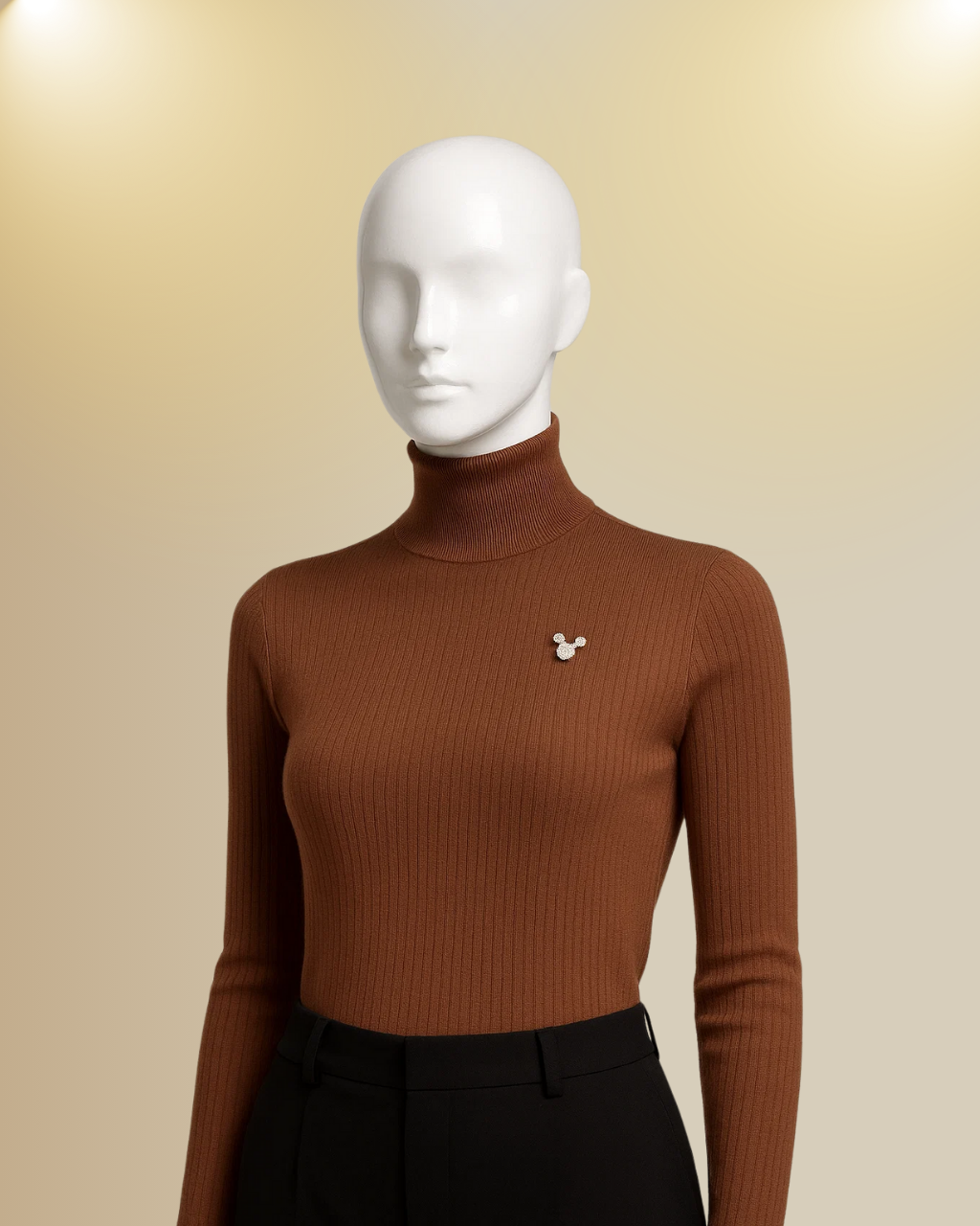 Mickey Mouse Mock Neck Sweater