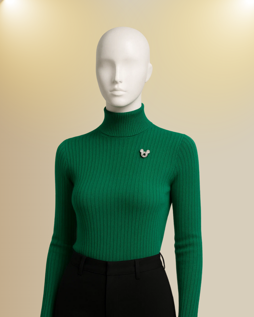 Mickey Mouse Mock Neck Sweater