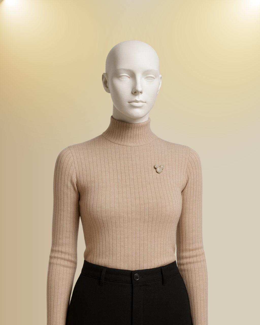 Mickey Mouse Mock Neck Sweater