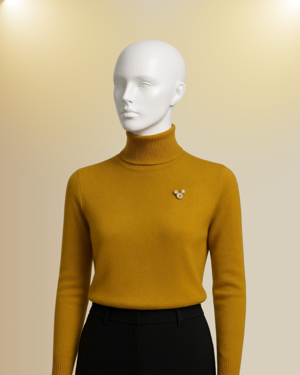 Mickey Mouse Mock Neck Sweater