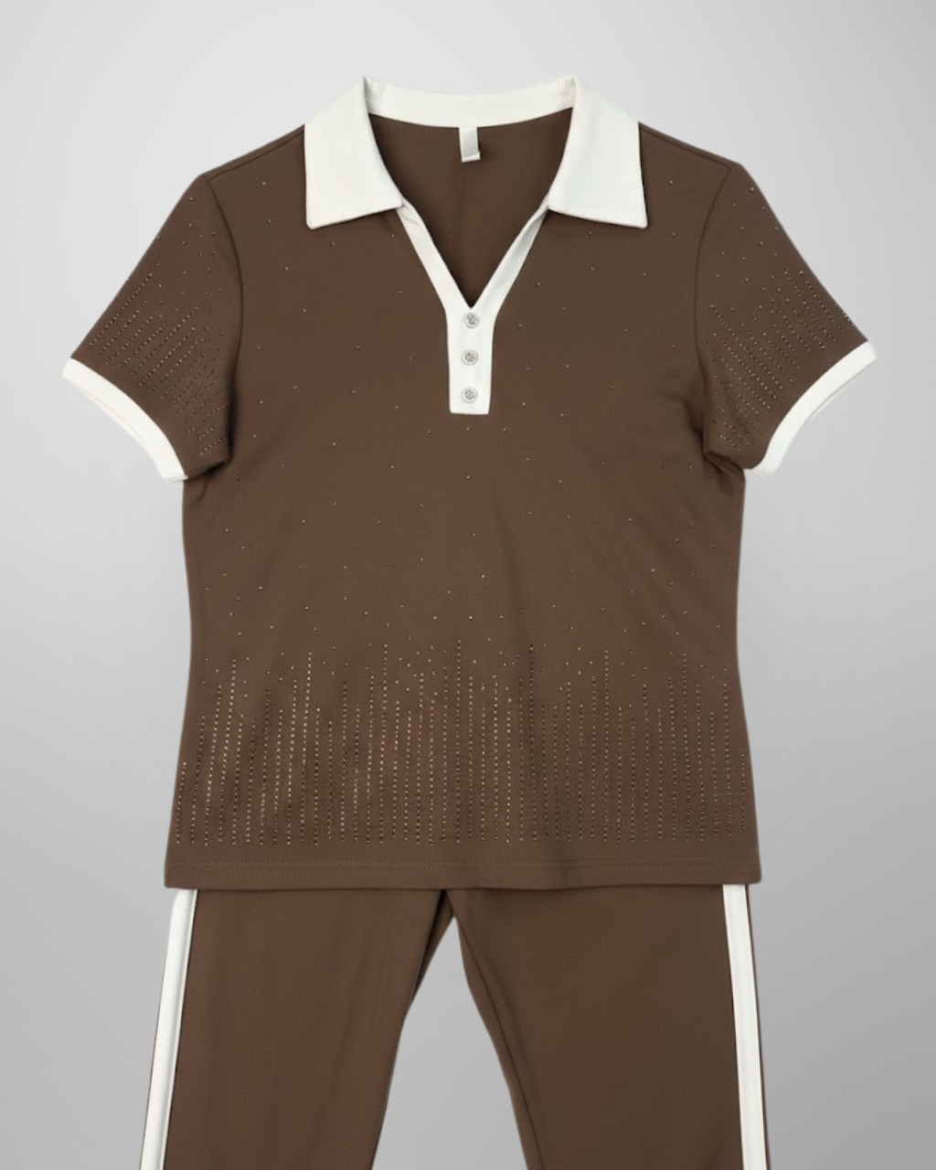 Dual Shade Collar Tracksuit