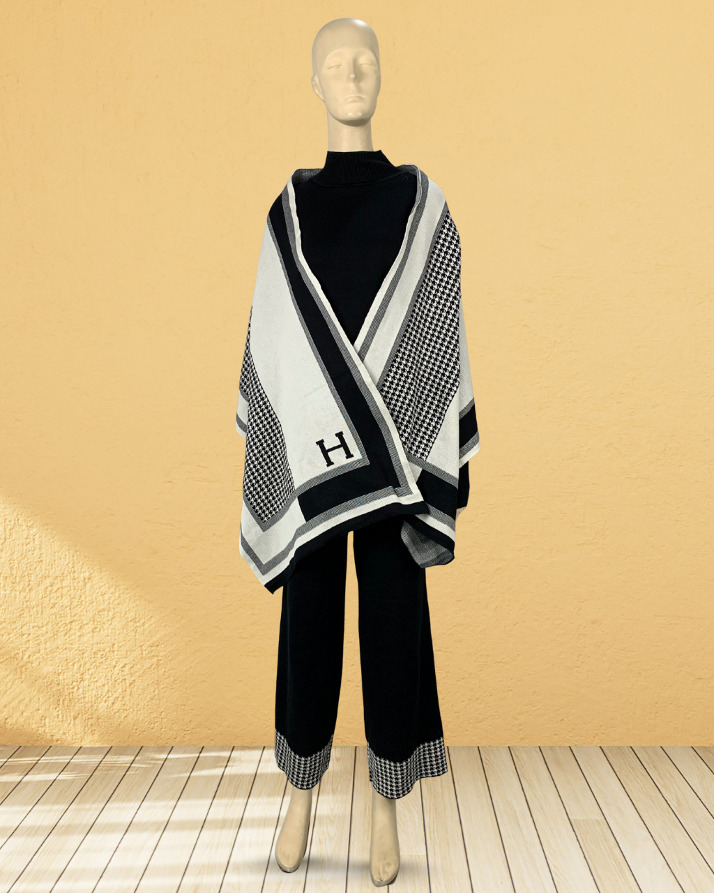 3 Piece Co-Ord Set with Shawl