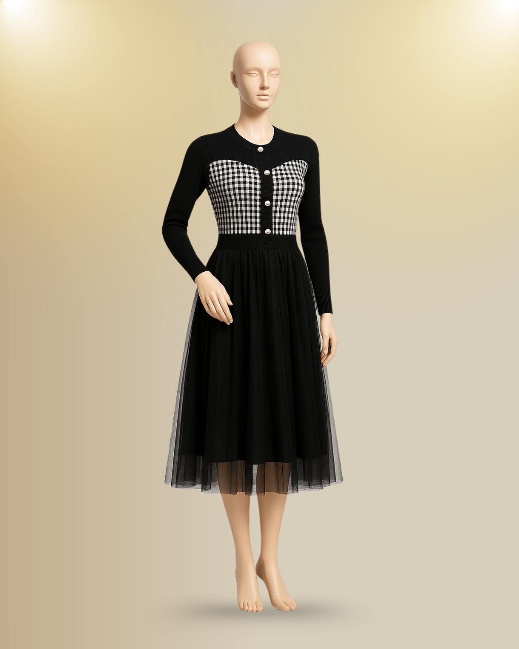 Sweater Net Frock