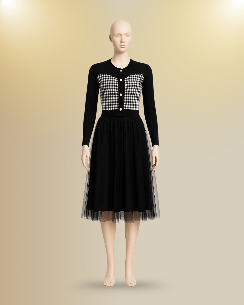 Sweater Net Frock