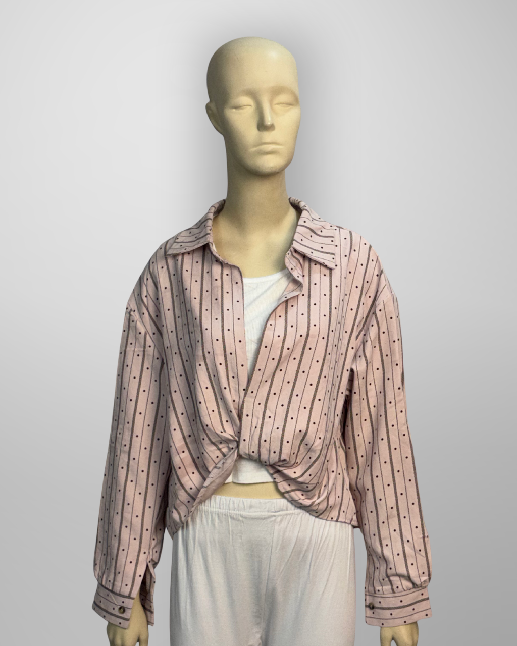 Crop Top Dot Pattern