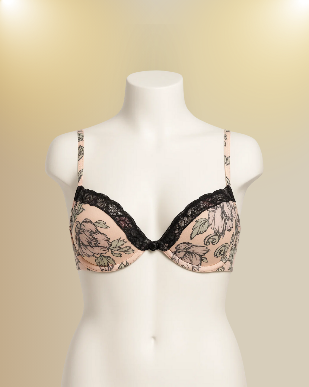 Floral Pattern Bra