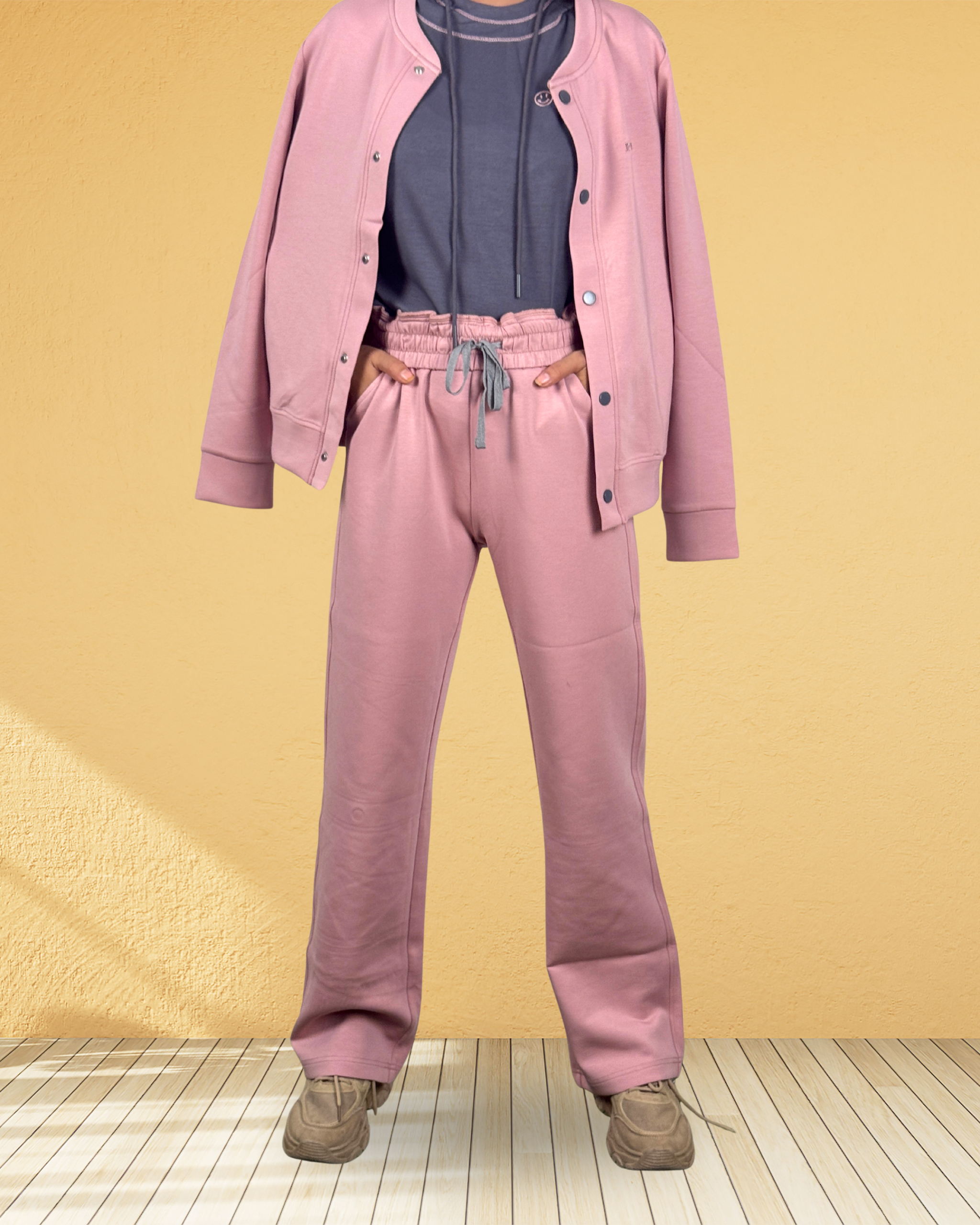 3-Piece Tracksuit with Inner Hoodie