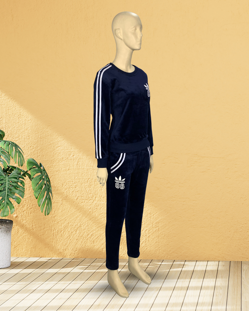 3 Piece Velvet Tracksuit