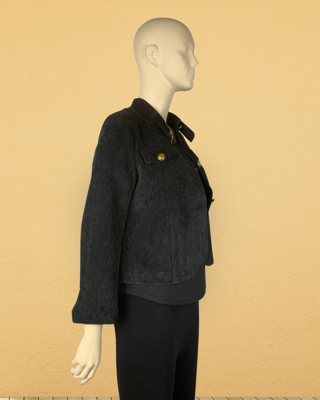 Golden Button Buckle Coat
