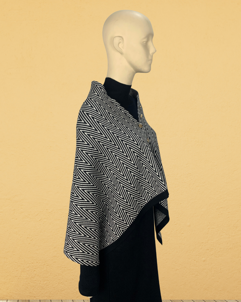 Stylish Long-Sleeve Dress & Shawl