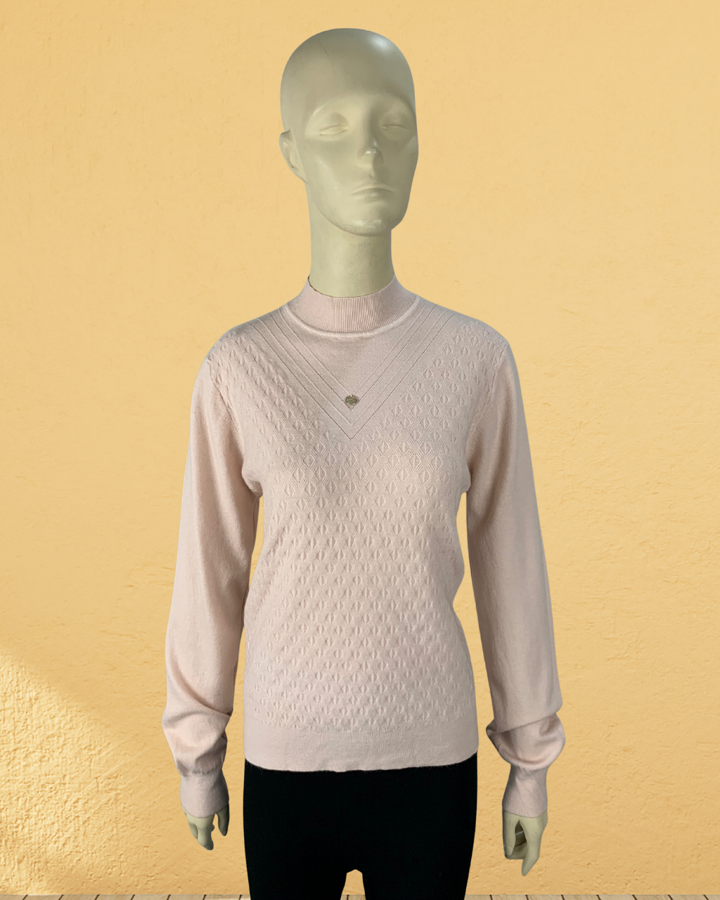 Sweater with Diamond Design