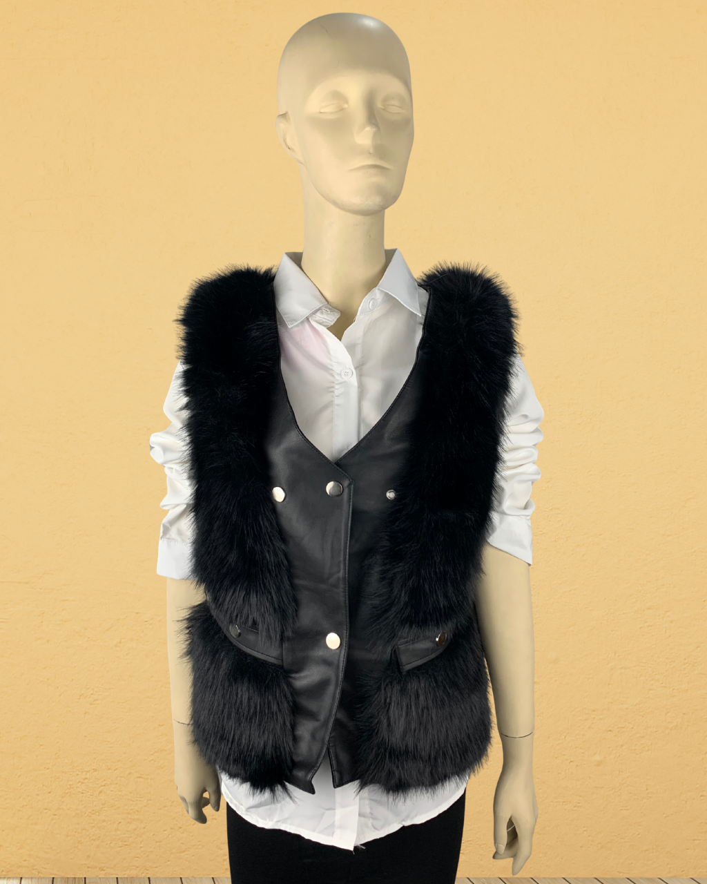Faux Fur Sleeveless Vest