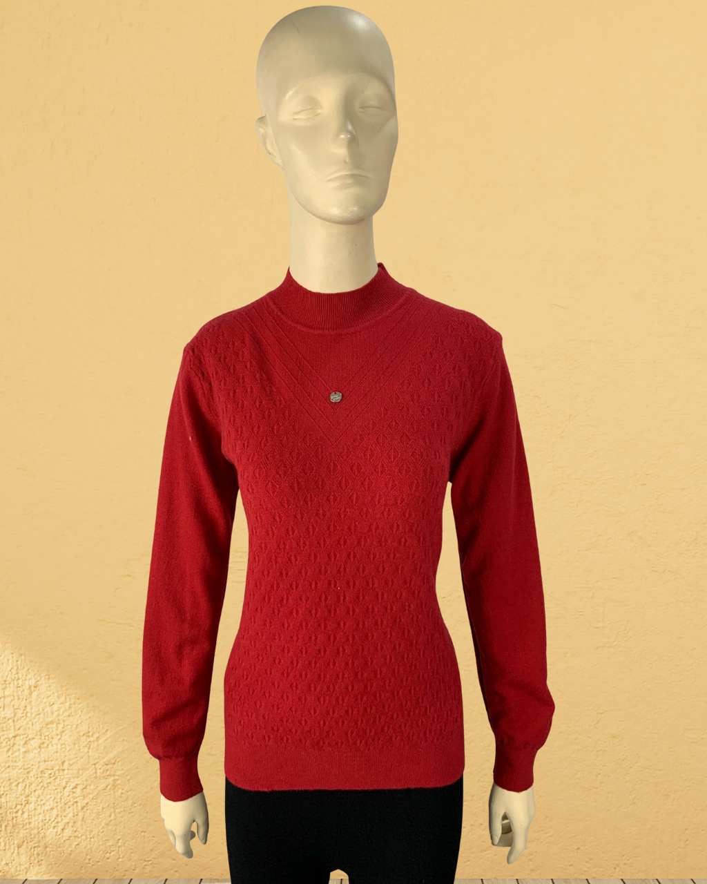 Sweater with Diamond Design