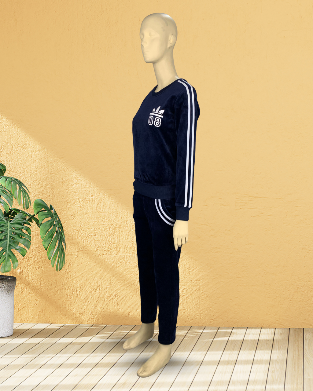 3 Piece Velvet Tracksuit