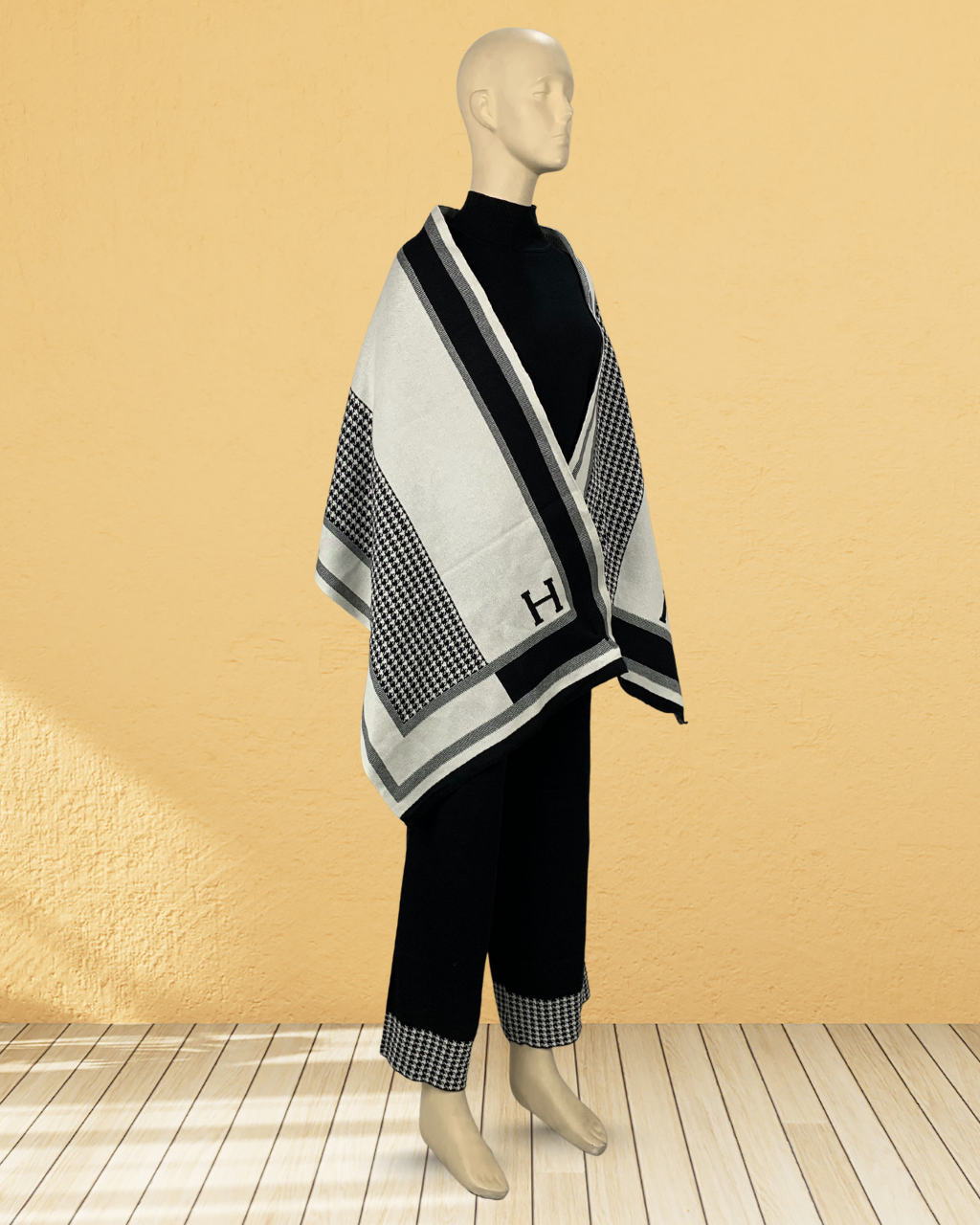 3 Piece Co-Ord Set with Shawl