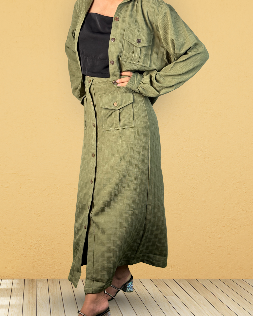 Chic 3-Piece Skirt Co-ord Set