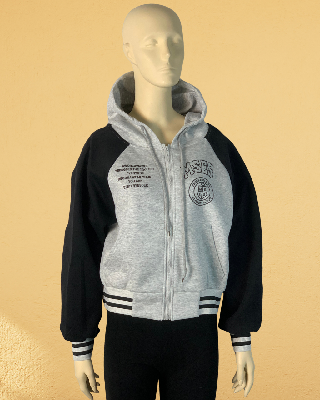 Trendy Cropped Hoody