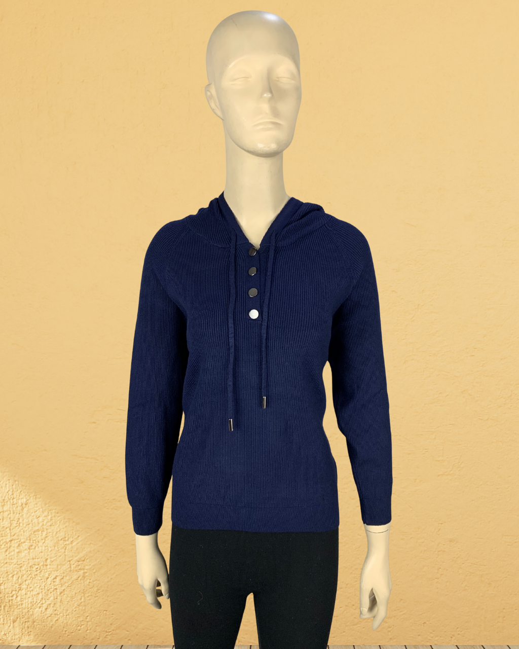 Hoodie (Box Design with Buttons)