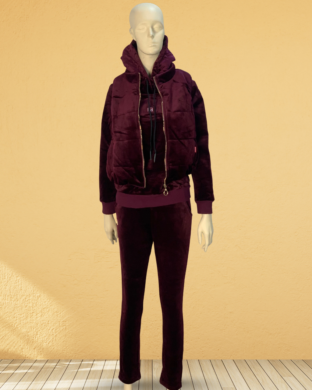 3-Piece Tracksuit with Hoodie