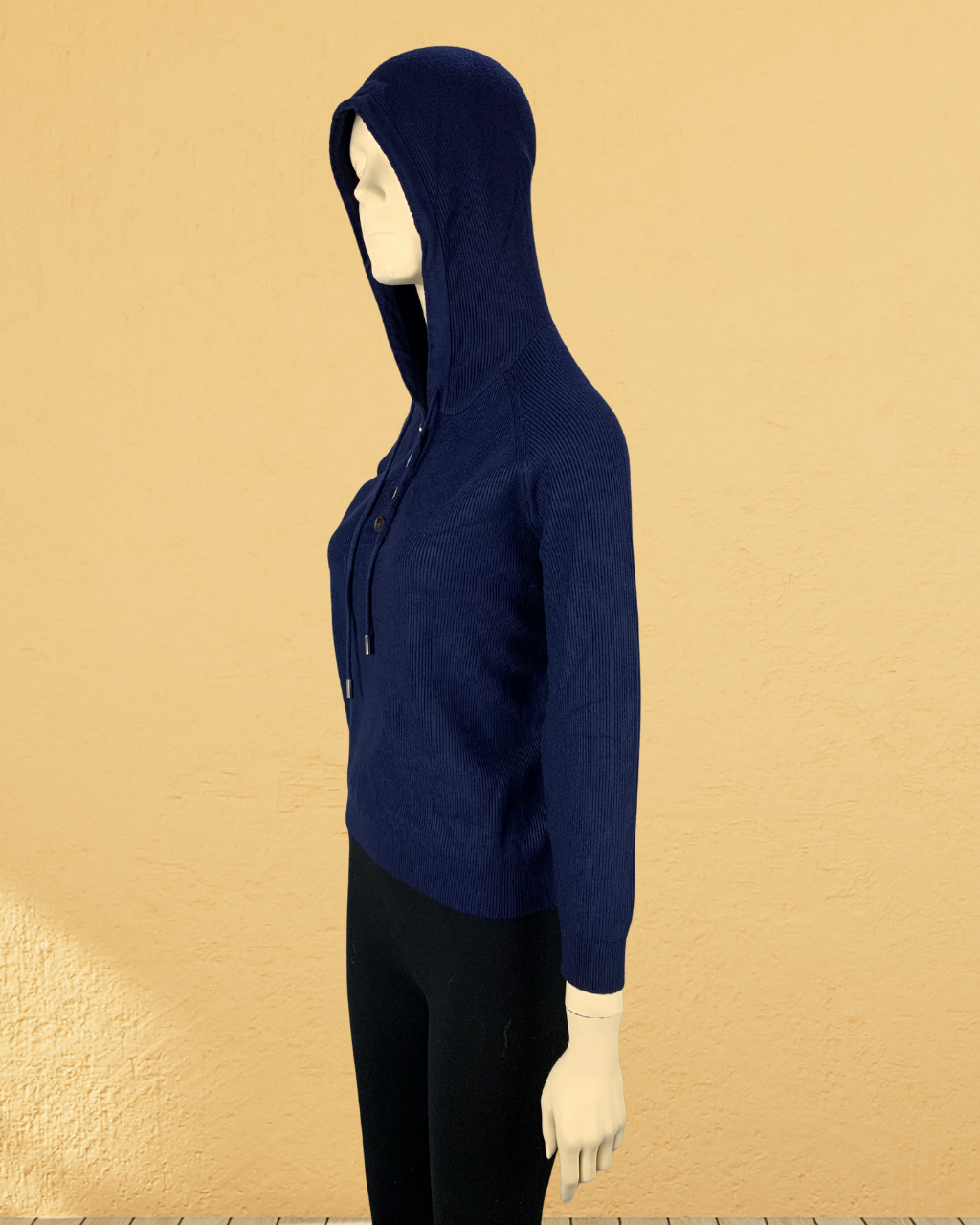 Hoodie (Box Design with Buttons)