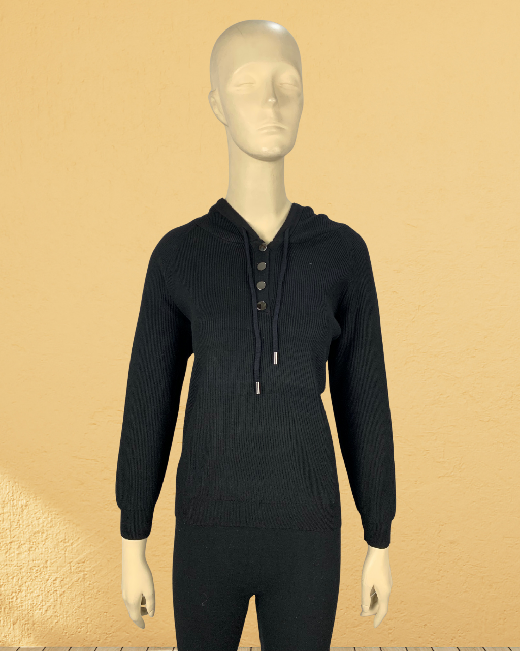 Hoodie (Box Design with Buttons)