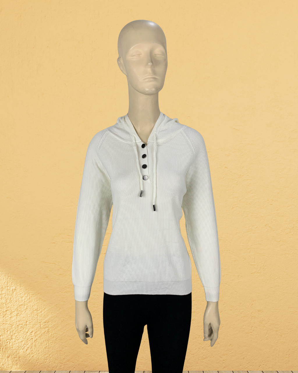 Hoodie (Box Design with Buttons)