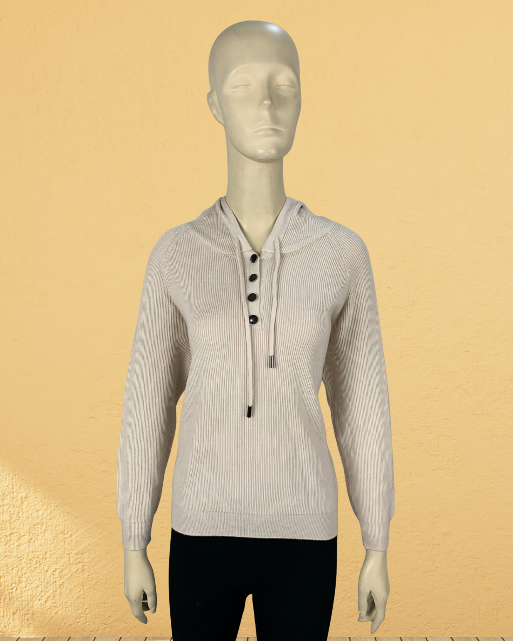 Hoodie (Box Design with Buttons)