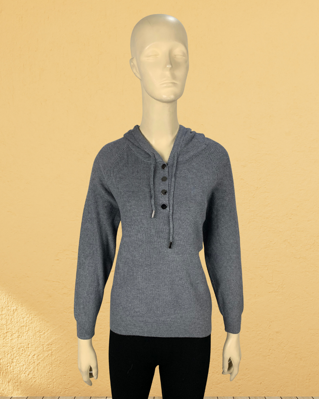 Hoodie (Box Design with Buttons)