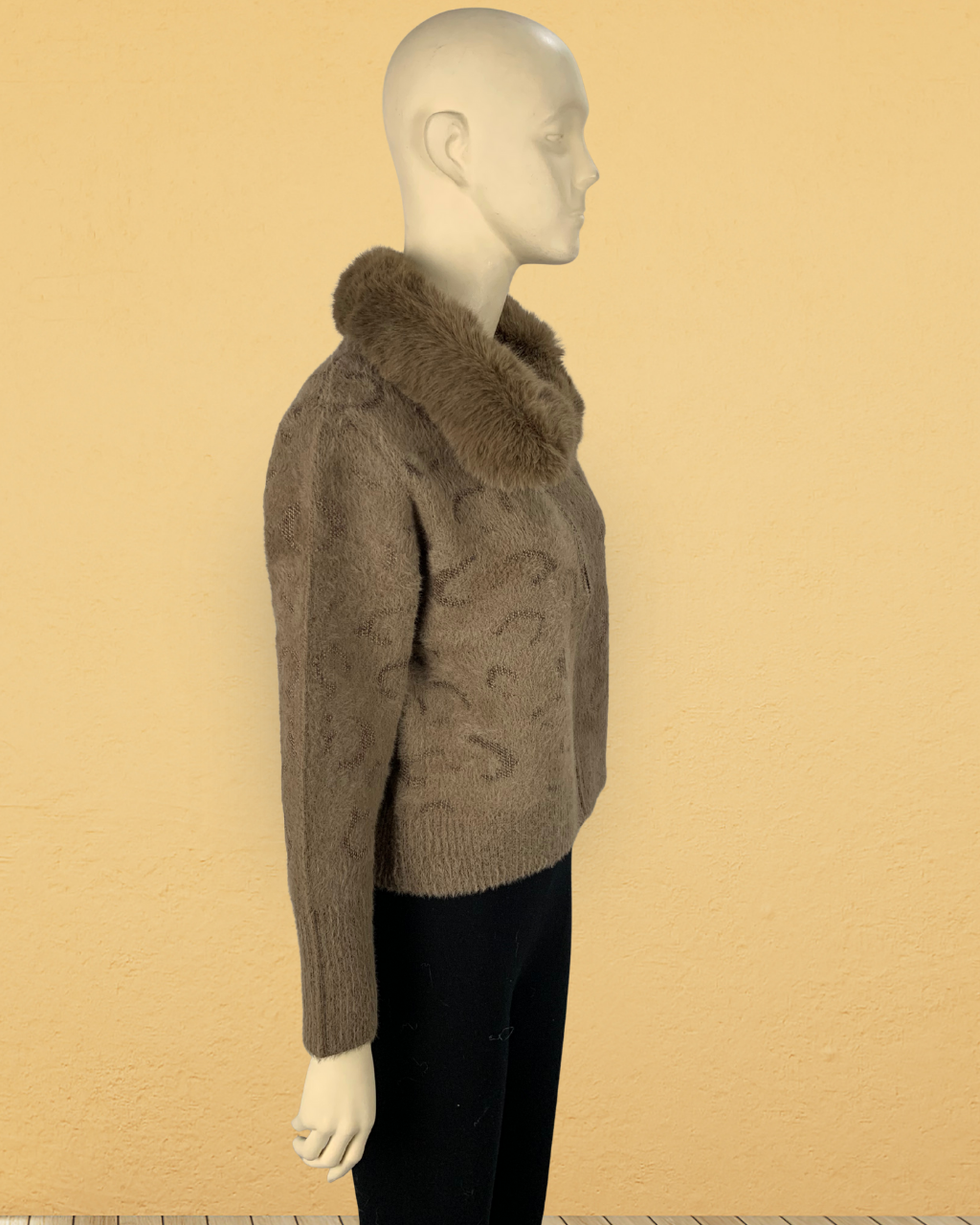 C-Style Faux Fur Coat