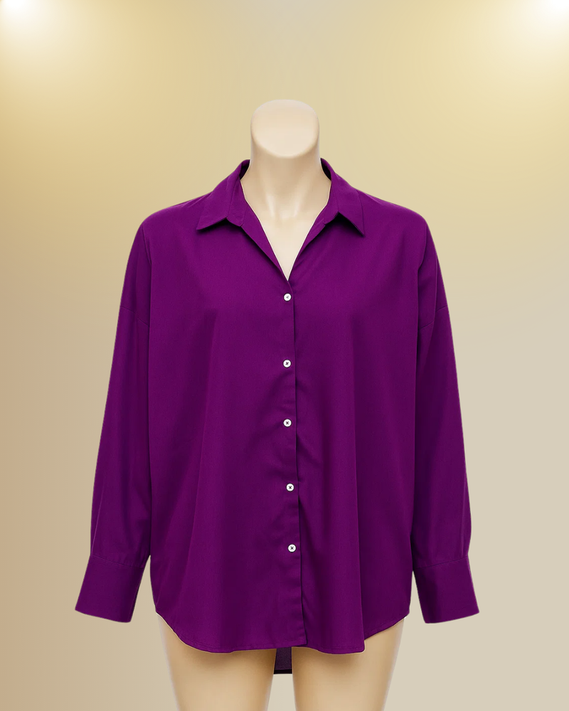 Down Shoulder Baggy Shirt