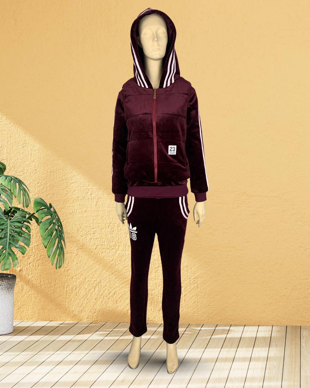 3 Piece Velvet Tracksuit