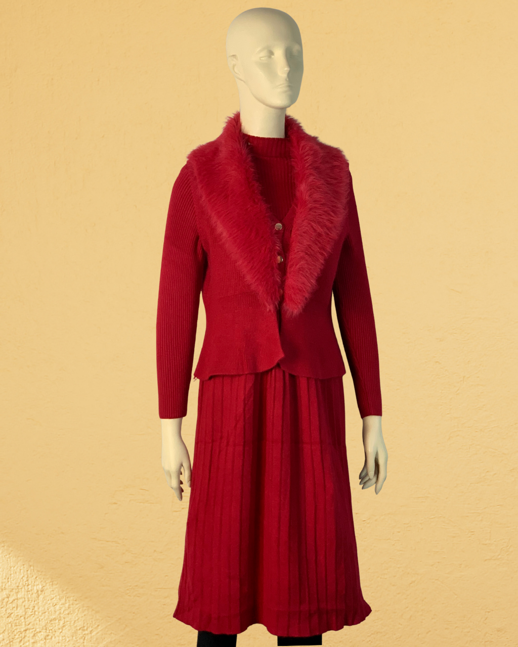 2-Piece Fur Co-ord Set