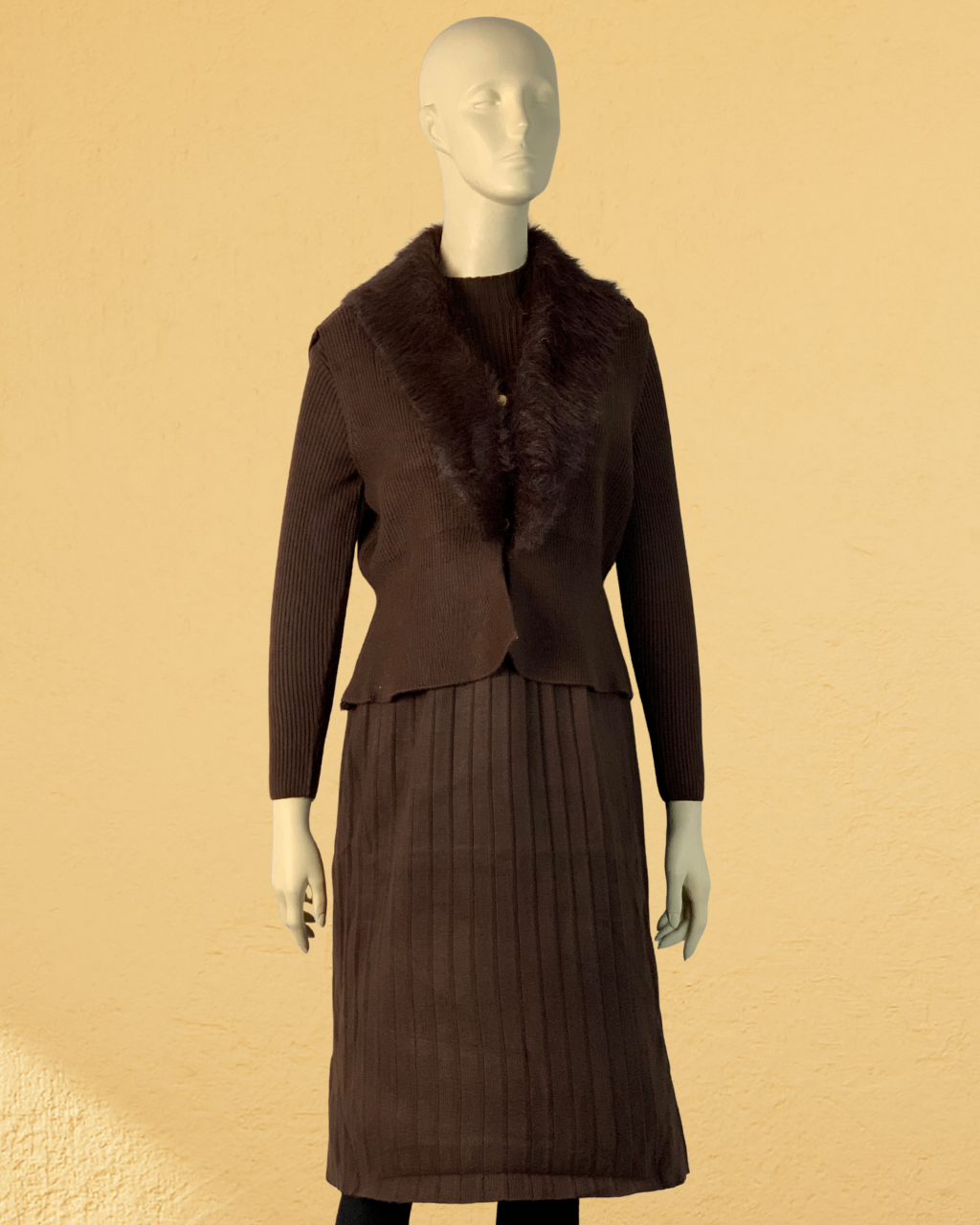 2-Piece Fur Co-ord Set