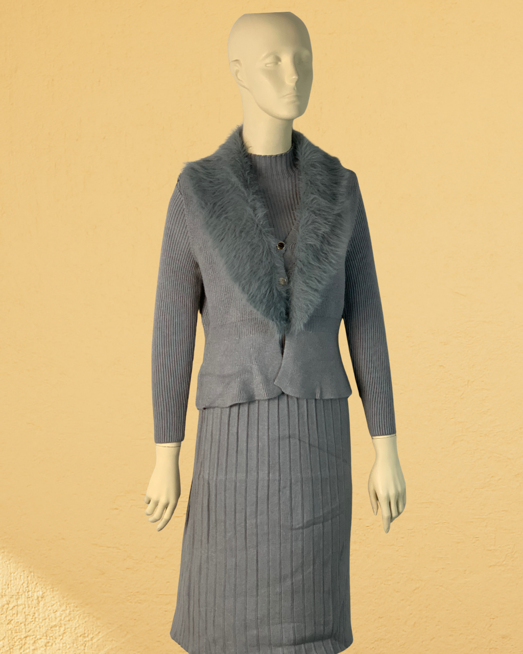 2-Piece Fur Co-ord Set