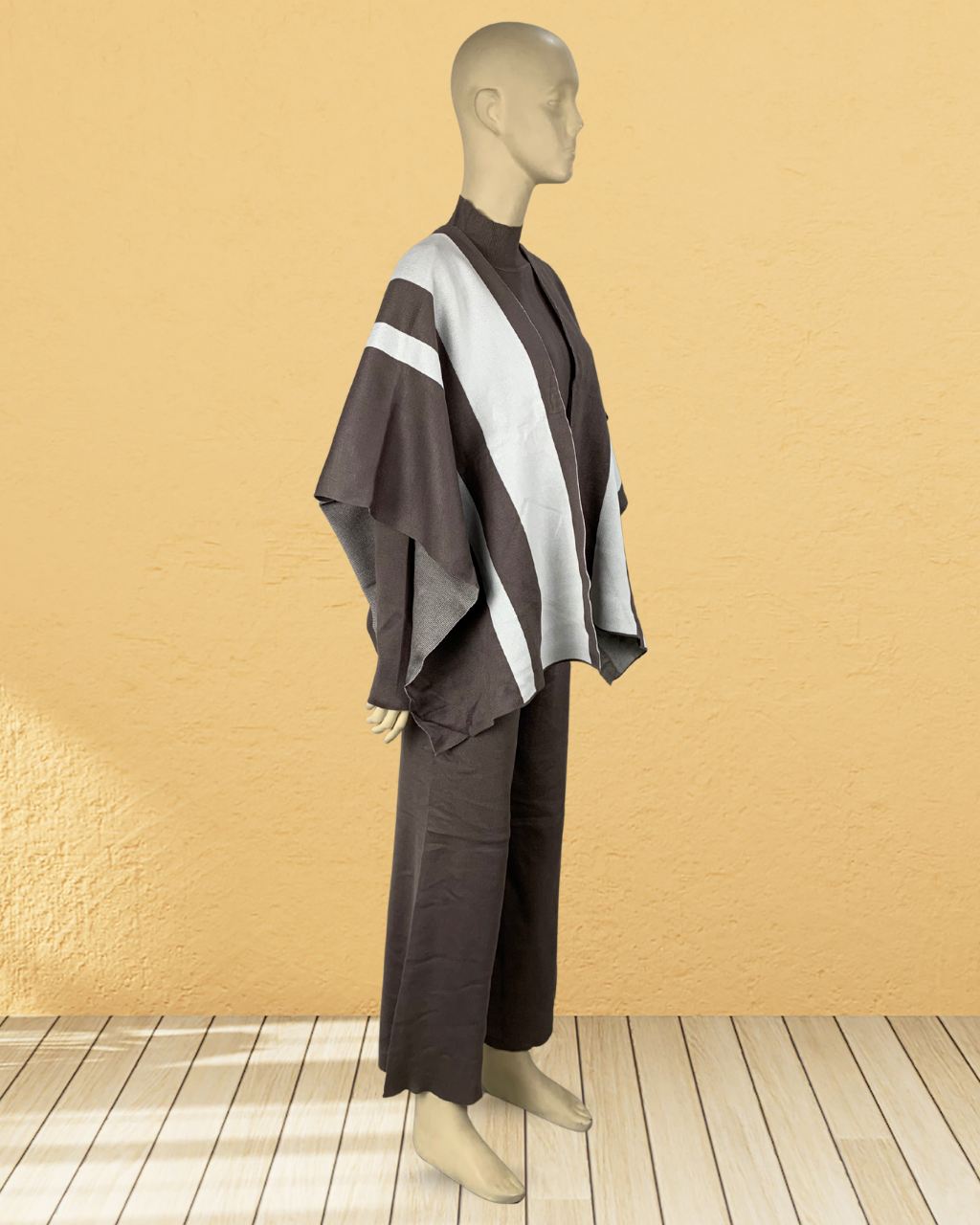 3 Piece Cozy Co-ord Set with Cap Shawl