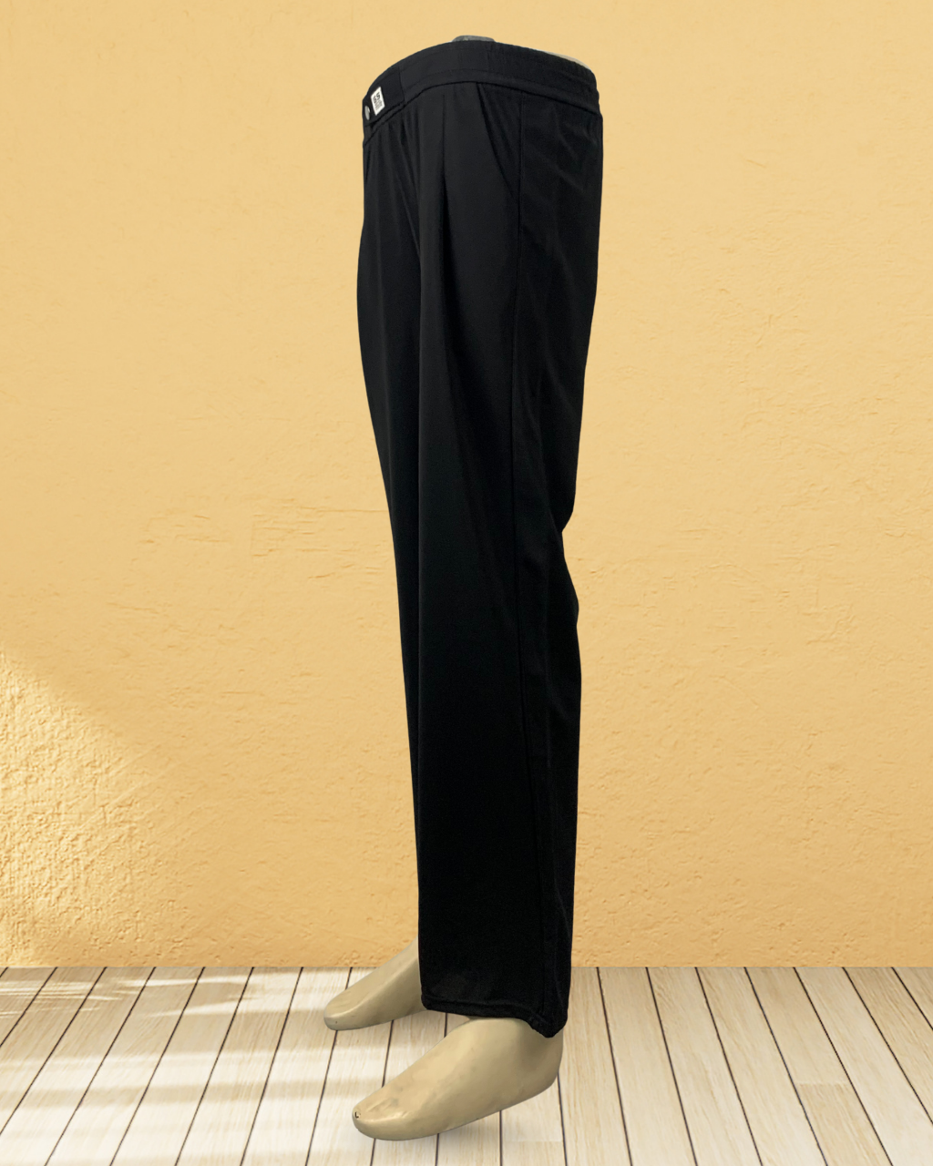 Plain Black Stretch Trouser