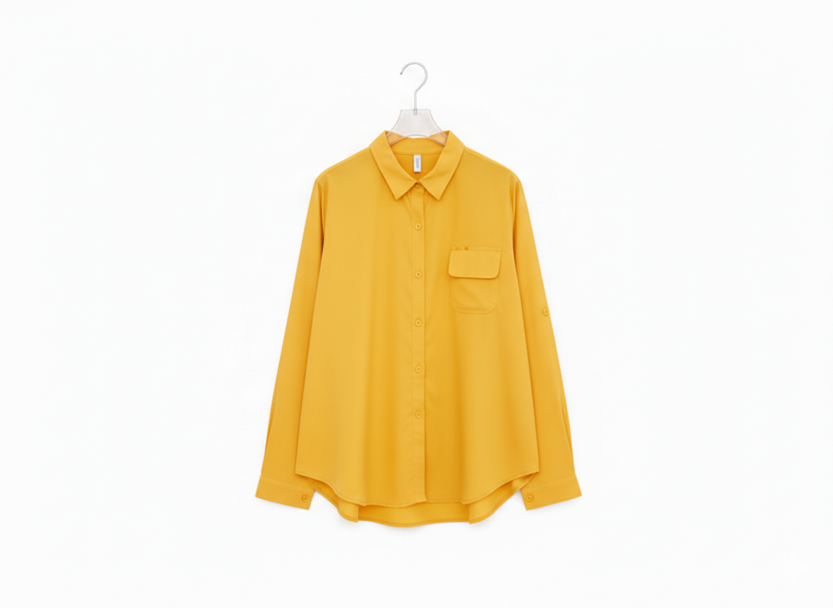 Collar Shirt One Pocket