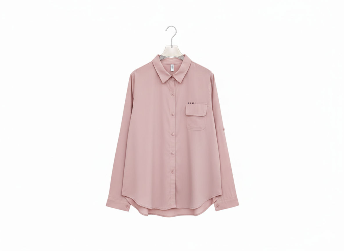 Collar Shirt One Pocket
