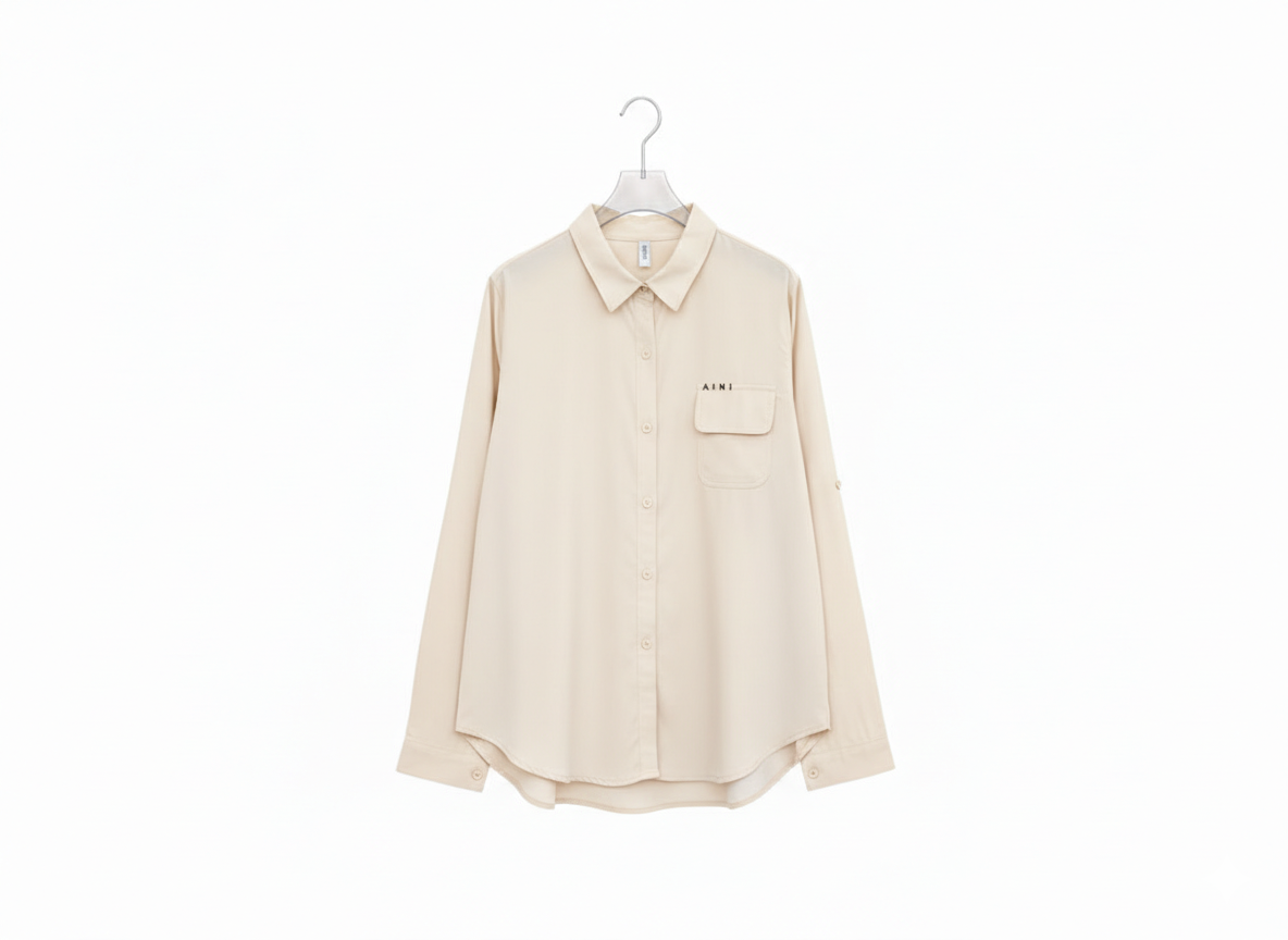 Collar Shirt One Pocket