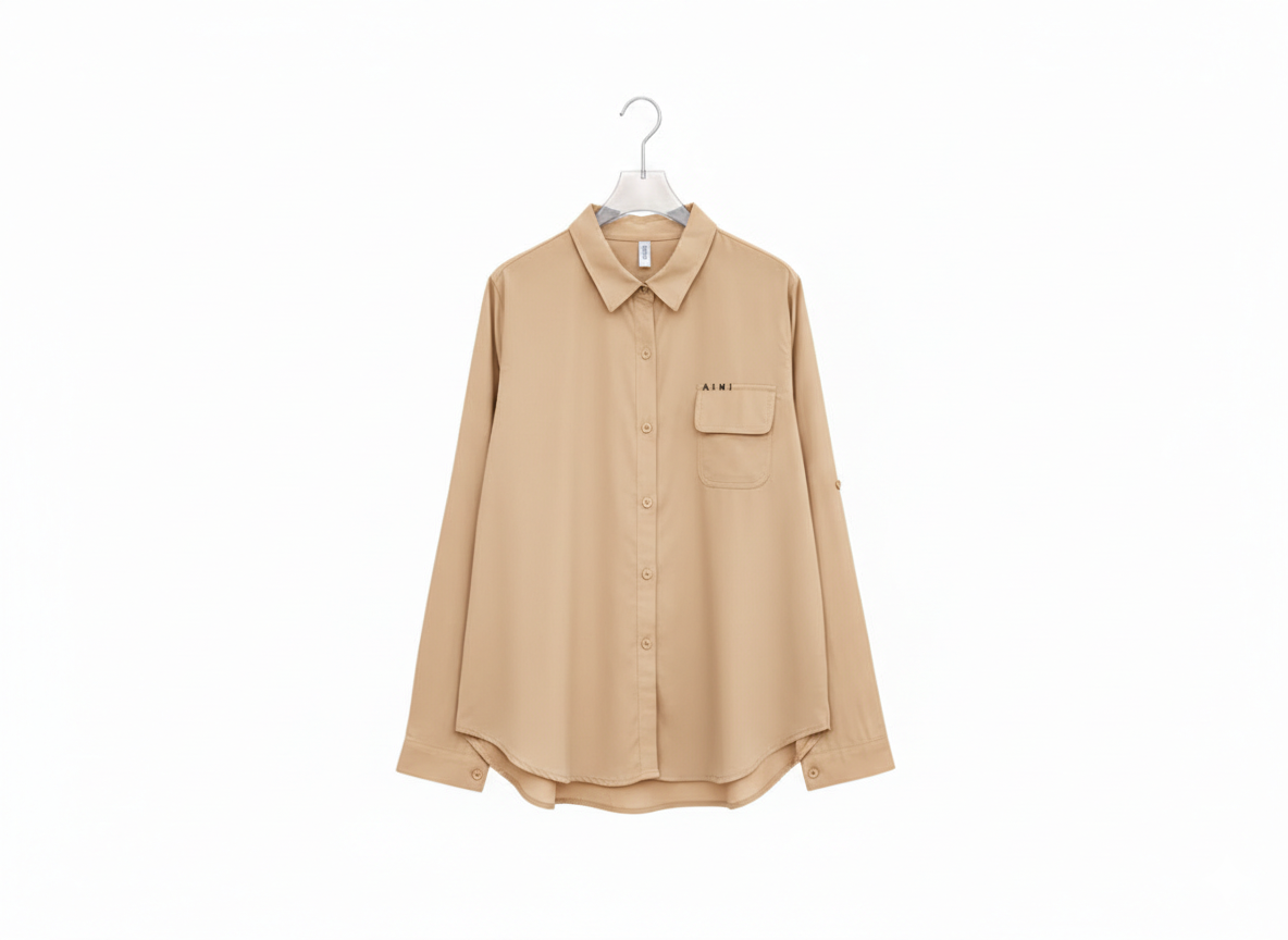 Collar Shirt One Pocket