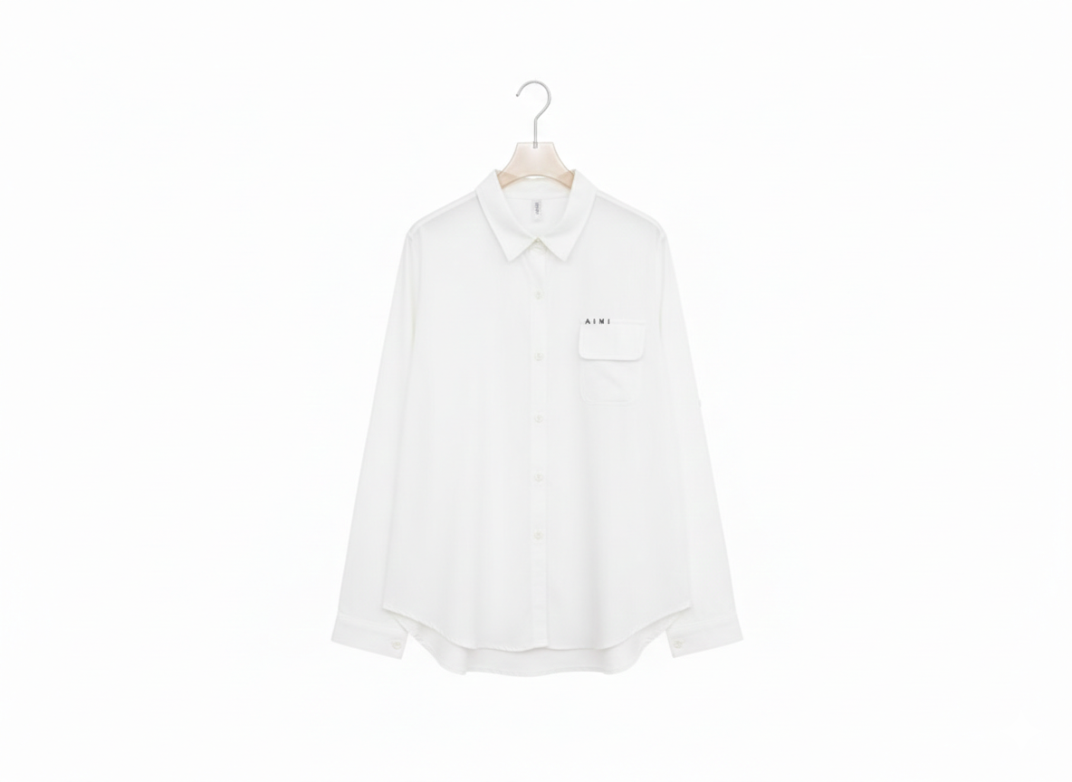 Collar Shirt One Pocket