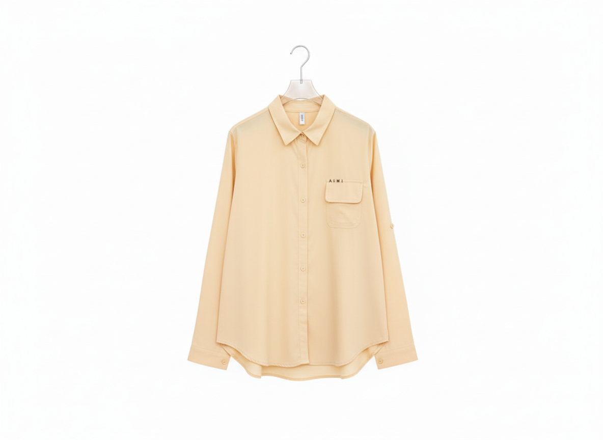 Collar Shirt One Pocket