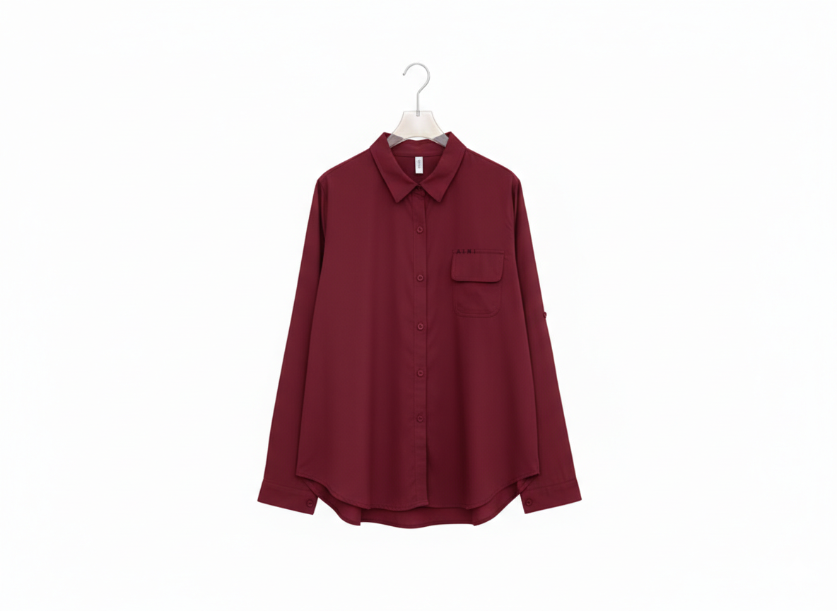 Collar Shirt One Pocket