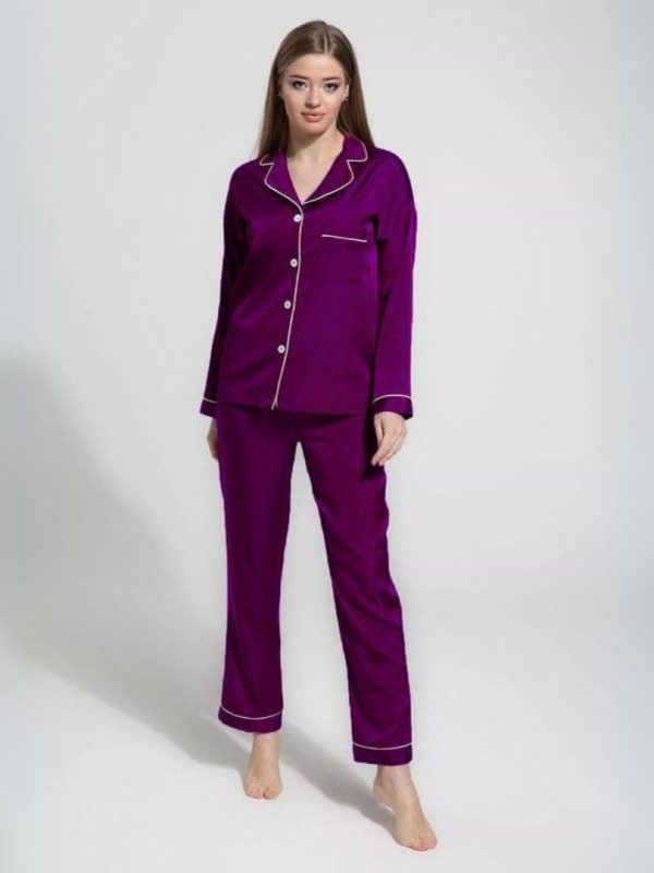 2-Piece Soft Satin Silk Nightwear - Image 3