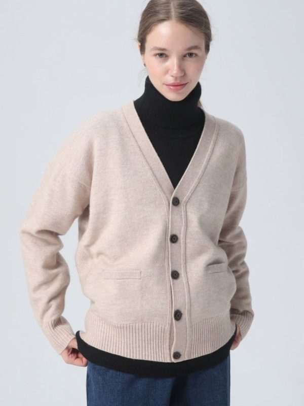 Button-down cashmere cardigan