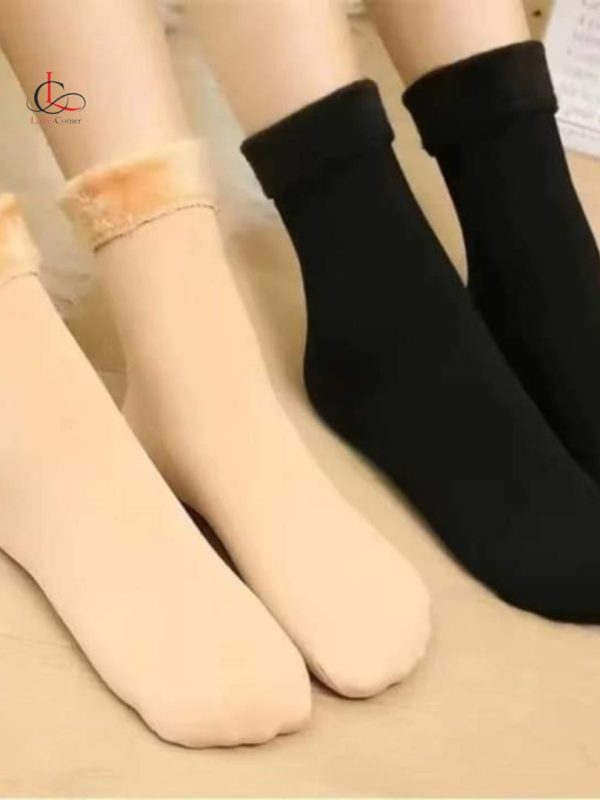 Cozy Fleece-Lined Socks - Image 2